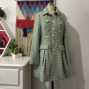 KLING MINT HOUNDSTOOTH PEACOAT